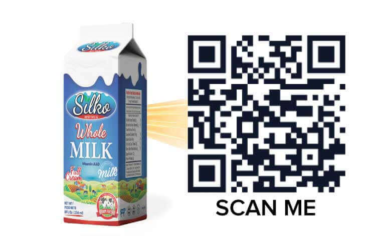 Démonstration du packaging digital Silko Milk