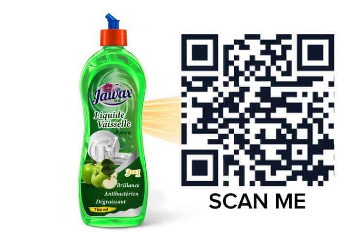 Démonstration du packaging digital Jawax